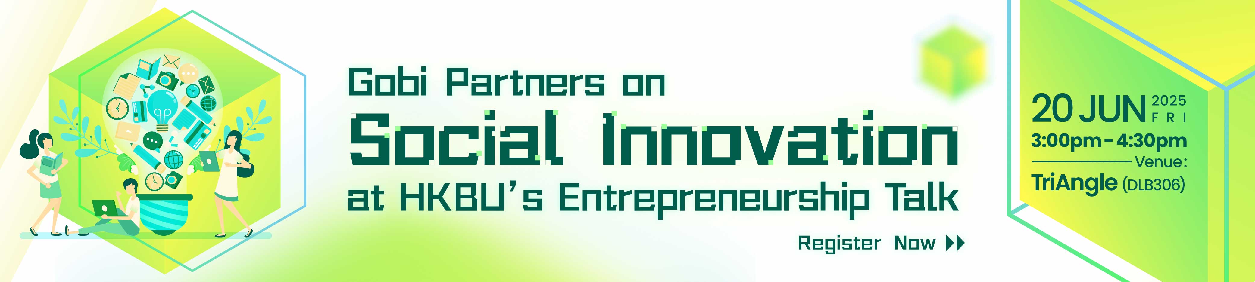 Gobi Partners on Social Innovation at HKBU’s Entrepreneurship Talk
